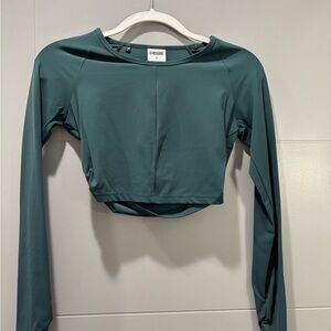 Gymshark Green Long Sleeve Crop Top